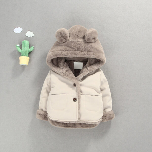 Soft Velvet Baby Parka